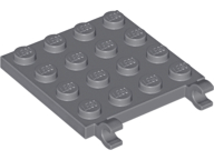 LEGO 11399 4X4 Plate S13 Modified w Clips Horizontal Select Colour 