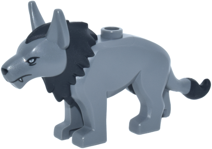 Anooba, Star Wars with Molded Black Mane and Tail Tip and Printed Nose and White Eyes and Fangs Pattern (Keibu)