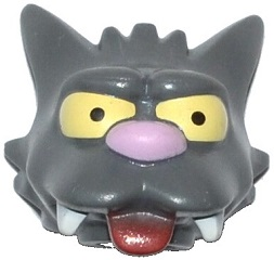 Minifigure, Head, Modified Simpsons Scratchy Pattern