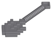 Minifigure, Utensil Shovel Pixelated (Minecraft)