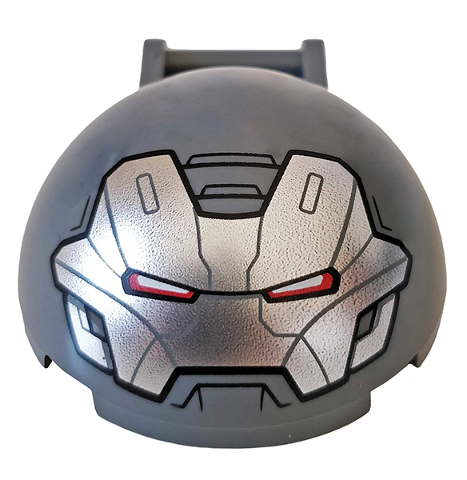 Windscreen 4 x 4 x 1 2/3 Canopy Half Sphere with Bar Handle and War Machine Face Pattern