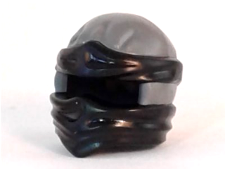 Minifigure, Headgear Ninjago Wrap Type 2 with Molded Black