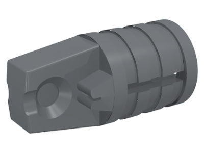 Lego ® 12x Hinge 1x2-Grey 30552-Brick Hinge Black Cylinder Shaped 