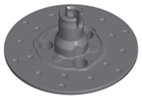 Technic, Steering Brake Rotor 3 Pin Holes Round