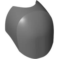 Large Figure Armor, Round, Smooth, Oval Cutout