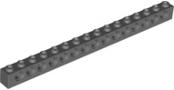 1x Lego ® Technic 3703 Stone 1x16 with 15 holes NEW Dark Gray Dark Bluish Gray