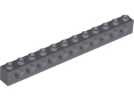 2x Lego ® Technic Brick with Holes 1x12 Light Gray 3895 1 x 12 4211860