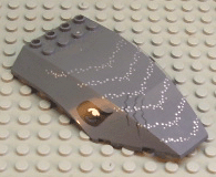 Windscreen 10 x 6 x 2 Curved with Shark Eyes Pattern