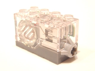Electric, Sound Brick 2 x 4 x 2 with Trans-Clear Top and Revving Motor Sound
