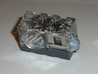 Electric, Sound Brick 2 x 4 x 2 with Trans-Clear Top and Klaxon Alarm Sound