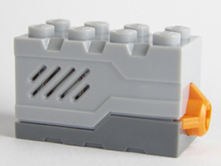 Electric, Sound Brick 2 x 4 x 2 with Light Bluish Gray Top and Doorbell/Dog Barking Sound