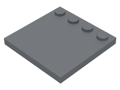 Dark Gray 6179 LEGO® 2Stk 4x4 Fliese mit Randnoppen Platte Dunkel Grau 