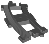 Duplo, Train Track Curved (short)