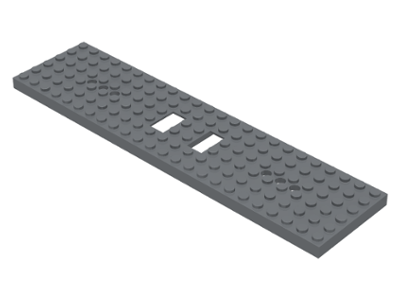 LEGO Eisenbahn Platte weiß White Train Base 6x24 3 Round Holes Each End 6584a 