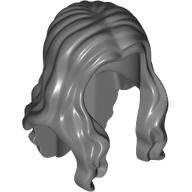 Long wavy hair with center part