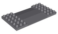 Duplo, Plate 6 x 12 with Center Ramp