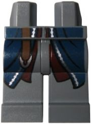 Hips and Legs with Dark Blue Vest Tails and Belt Pattern (Boromir)
