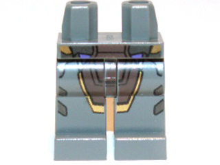 Hips and Legs with Gold and Dark Brown Armor Pattern