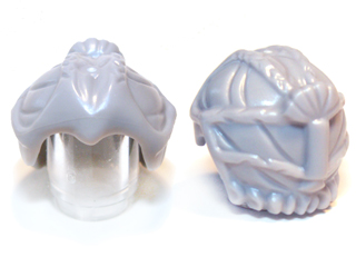 Minifigure, Hair Small Braids and Fan Shaped Ponytail