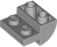 Slope, Curved, Inverted 2 x 2 with 2 Recessed Studs
