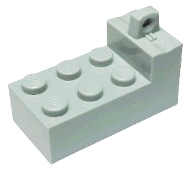 Hinge Brick 2 x 4 Locking with 1 Finger on Top at One End