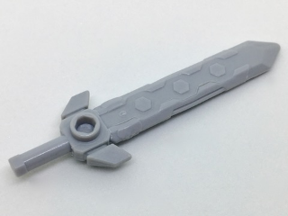 Minifigure, Weapon Sword, Long with Molded Flexible Rubber (Same Color) Tip and Angular Crossguard