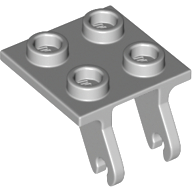 Plate, Modified 2 x 2 Thin with Plane Single Wheel Holder