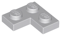 LEGO 2420-4211353 Corner Plate 1x2x2 Medium Stone Grey x2 Parts** 