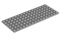 Lego 1 x Platte Bauplatte flach 3027  6x16 rot 