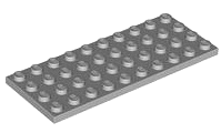4x10 Plate in Light Bluish Grey  5 Pieces NEW Part 3030 10x4 Lego Spares