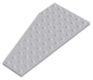 Lego 6 x plancha ala izquierda blanco white wedge plate 12x6 left 30356