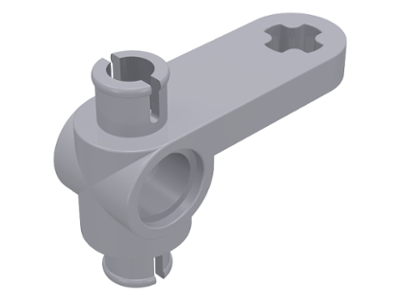 Technic, Steering Arm with 2 Pin 1/4, Pin Hole, and Axle Hole