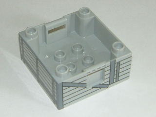 Duplo Container Box 4 x 4 with Studs on Corners with Thomas & Friends Truck Pattern