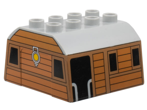 Duplo, Train Cab Upper Section with Thomas & Friends Toby Pattern