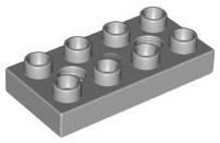 Duplo, Plate 2 x 4 with 2 Holes