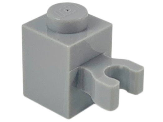 Brick, Modified 1 x 1 with U Clip (Vertical Grip) - Solid Stud