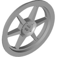 Wheel Cover 6 Spoke with Axle Hole - 43mm D. - for Wheel 56908