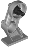 Large Figure Leg Mechanical Right with Molded Black Rotation Joint Pin Pattern