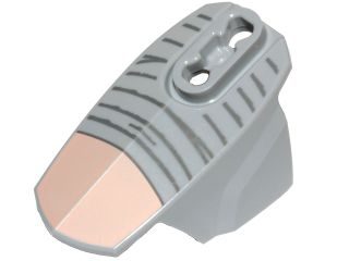 Hero Factory Armor with Ball Joint Socket - Size 5 with Gray Lines and Light Nougat Patch Pattern