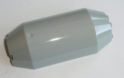 Cylinder Half 3 x 6 x 10 with 1 x 2 Cutout