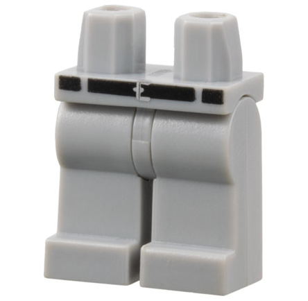 Hips and Legs with Black Belt, Silver Buckle, and 2 Narrow Belt Loops Pattern