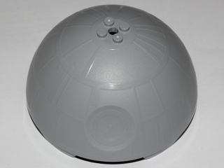 Cylinder Hemisphere 11 x 11, Studs on Top - Death Star Half with Superlaser