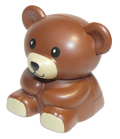 Duplo Teddy Bear with Tan Mouth and Feet Pattern