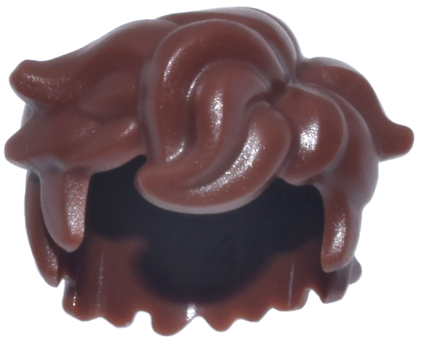 Minifigure, Hair Tousled and Sticking Out on Both Sides