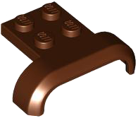 Vehicle, Mudguard 4 x 3 x 1 with Arch Curved