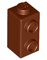 2 Studs Maroon Brown NEW Converter Stones 1X1X1 2/3 M 5X Lego ® 32952 modifi