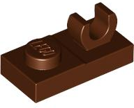 Plate, Modified 1 x 2 with Open O Clip on Top