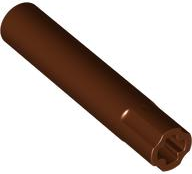Technic, Axle Connector 5L without Friction on 1 End in Reddish Brown