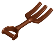 *NEW* Lego DUPLO Utensil Reddish Brown PITCHFORK 4 PIECES*