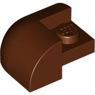 Slope, Curved 2 x 2 Corner Round with Recessed Stud